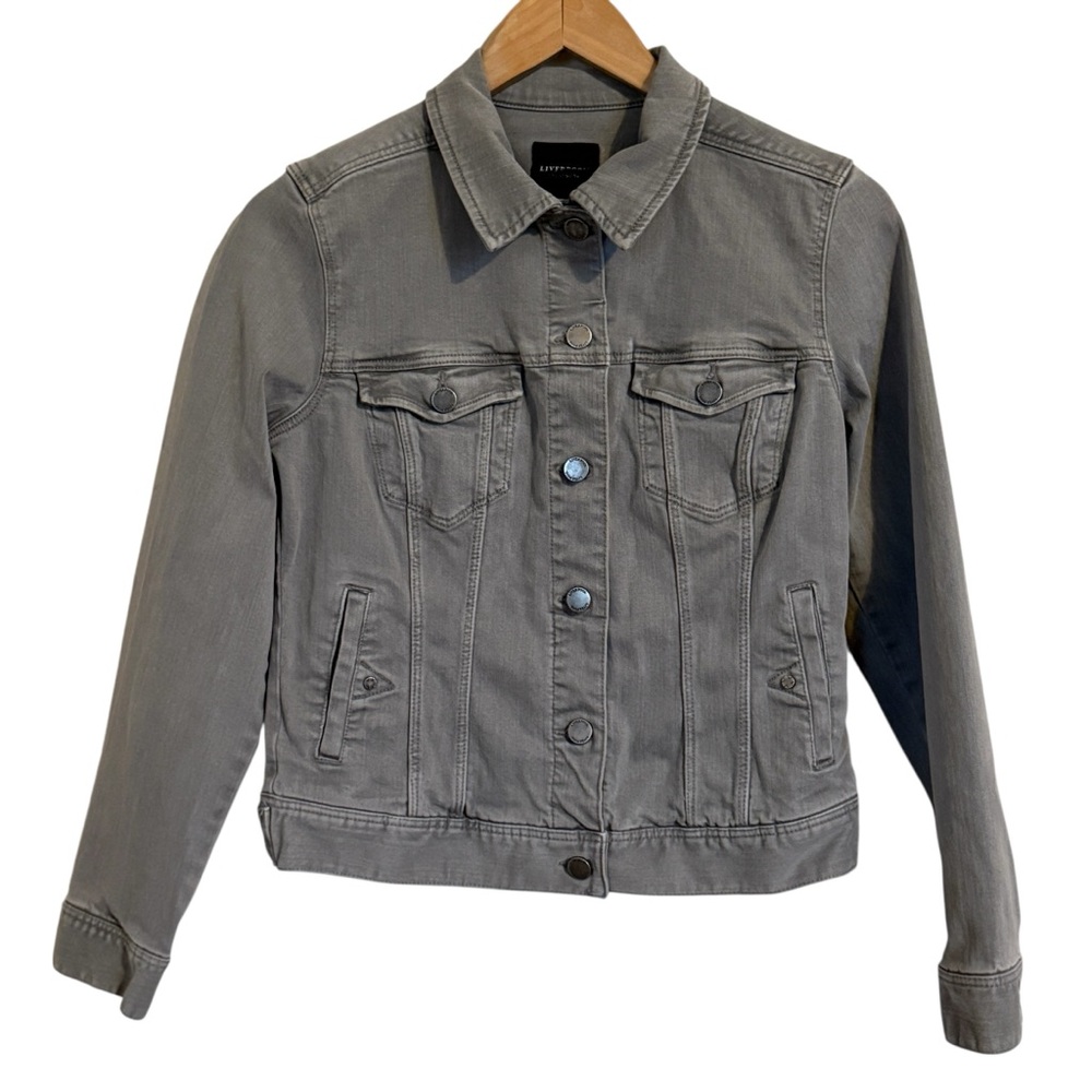 Liverpool Gray Jean Jacket